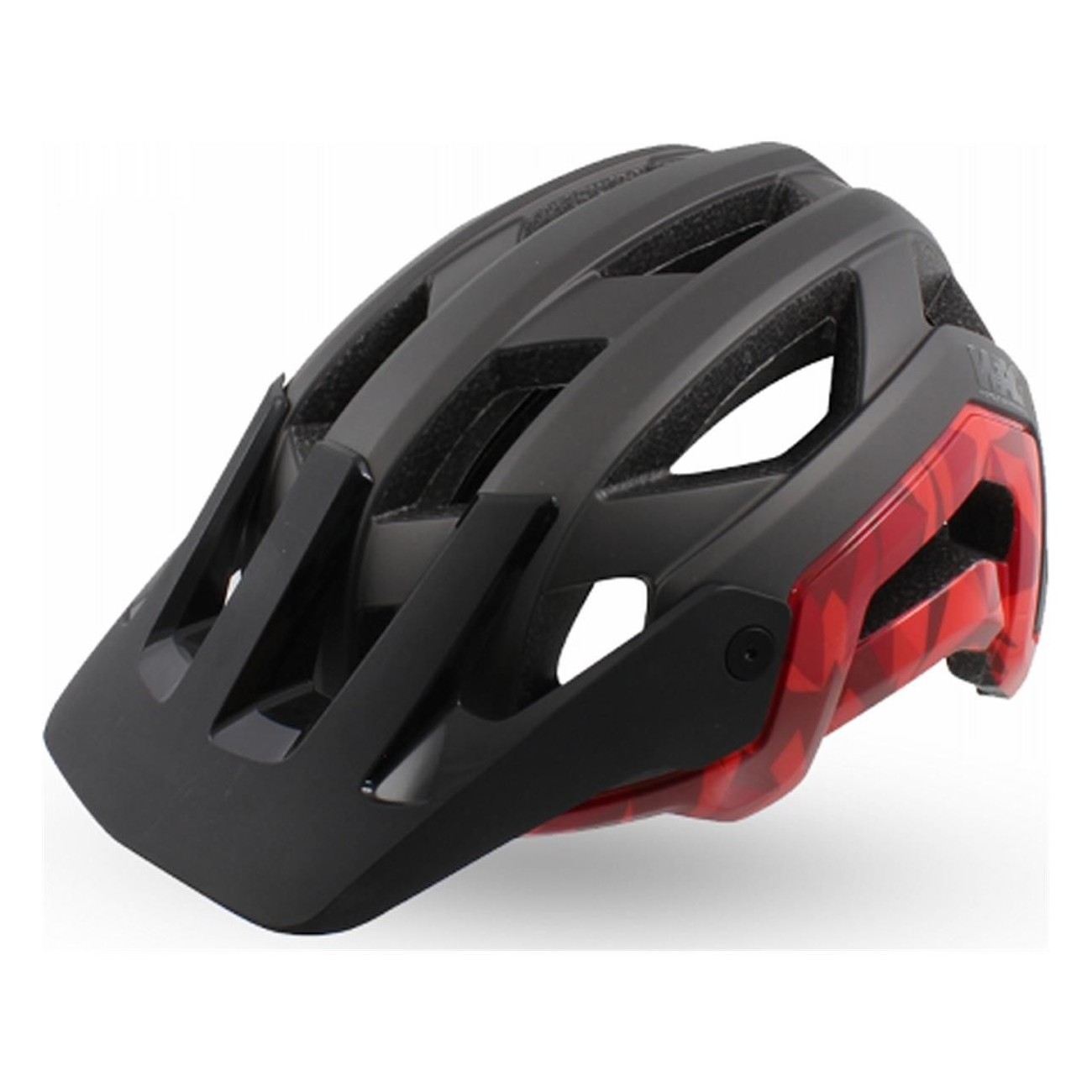 Casco MTB Phantom Nero e Rosso Taglia M (56-59 cm) - Certificato EN1078 - 1 - Caschi - 