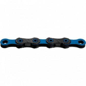 Cadena 12v DLC Negro/Azul para Bicicletas SRAM o Shimano - 126 Eslabones, Tecnología X-Bridge - 1