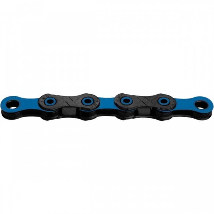 Cadena 12v DLC Negro/Azul para Bicicletas SRAM o Shimano - 126 Eslabones, Tecnología X-Bridge - 1