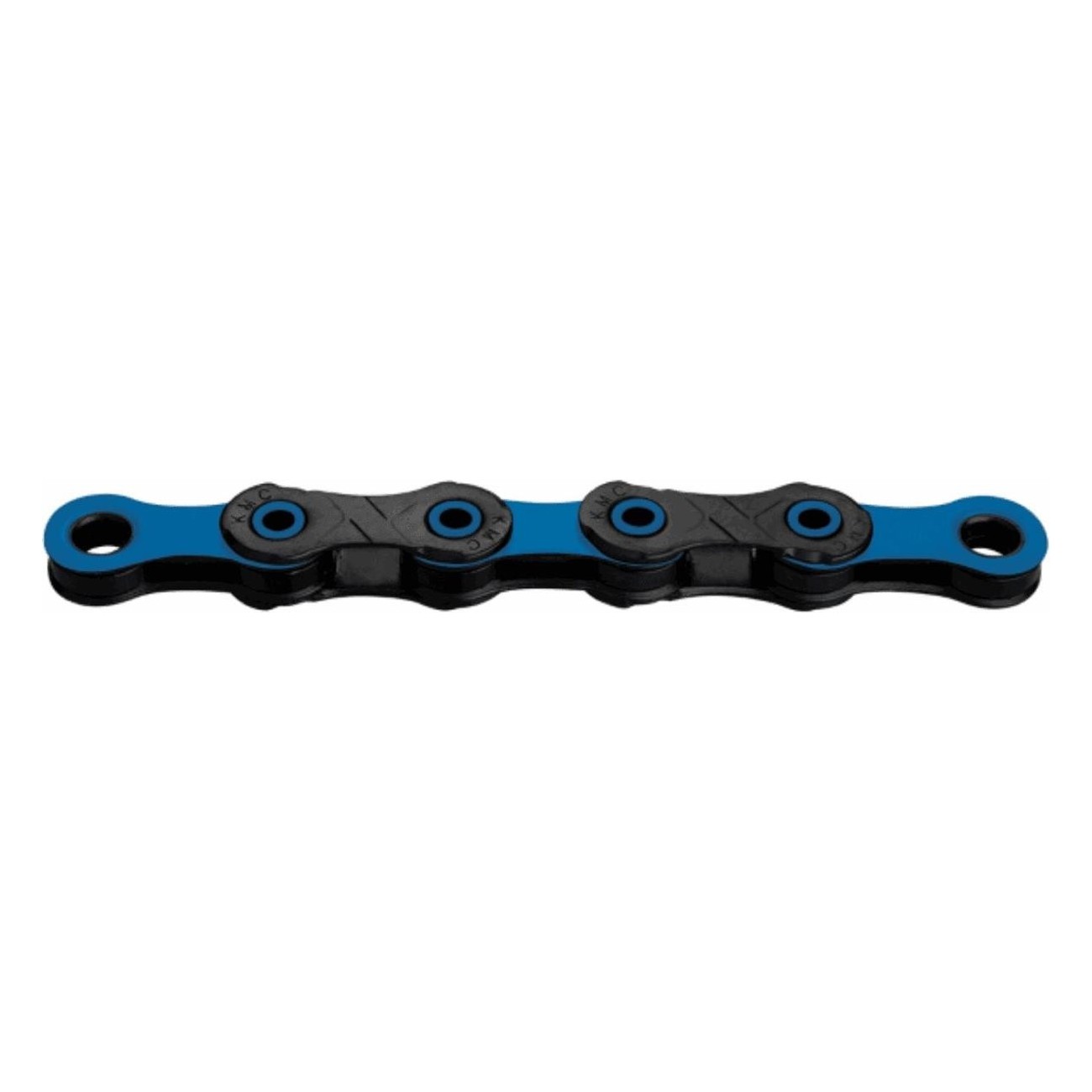 Cadena 12v DLC Negro/Azul para Bicicletas SRAM o Shimano - 126 Eslabones, Tecnología X-Bridge - 1