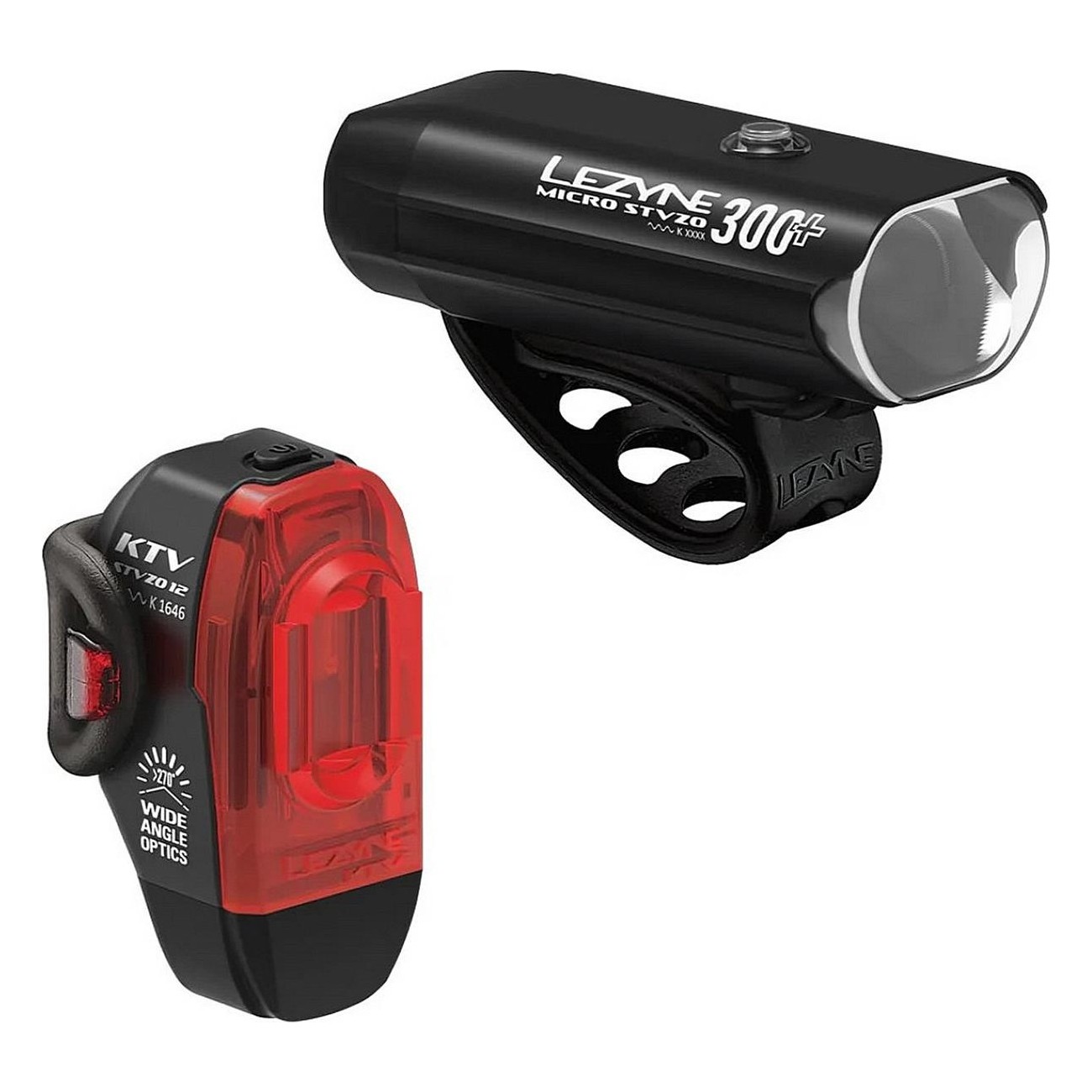 Micro StVZO 300+ / KTV Drive StVZO Black Y17 Bicycle Light Set - 1