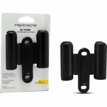 SLYDER CO2 Cartridge Holder with 2 Slots and Bottle Cage Mount for Bike - 1