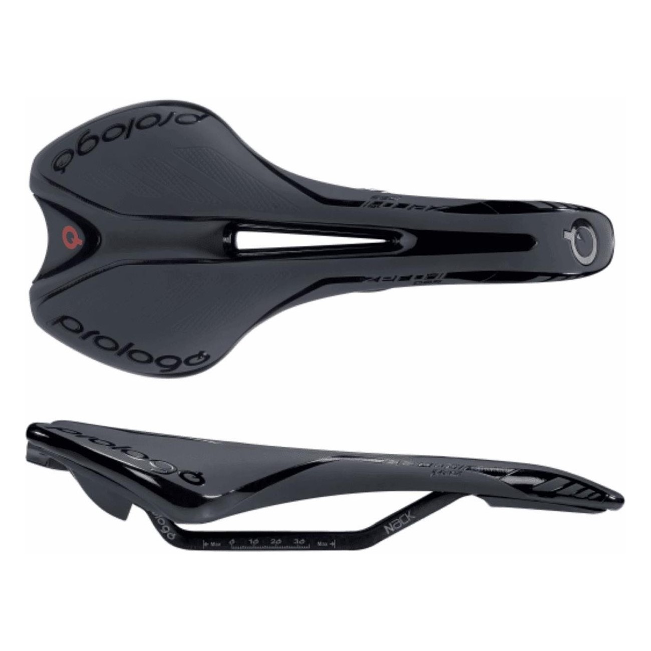 Selle Zero-II PAS Unisexe en Microfibre et Carbone TiroX 275x134 mm Noir - 1