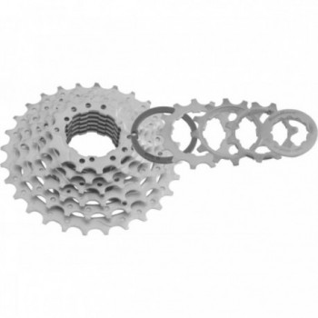 Cassetta 9v 12-25 HG Shimano/Sram per Bici da Corsa - Compatibile con Corpetti Hyperglide, Acciaio, Argento - 1 - Cassette - 