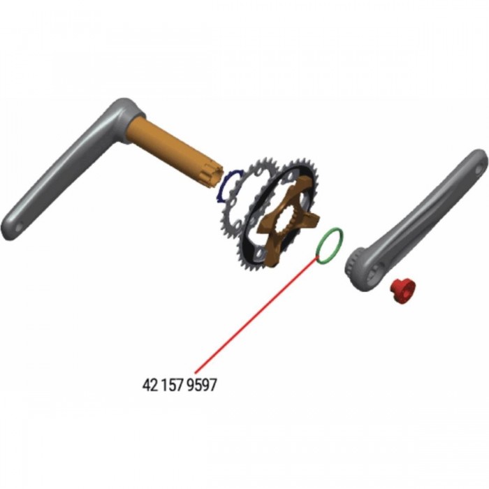 Spacer Ring 3mm MW490 für MTB BB392 und Megaexo, kompatibel mit Boost 148 - 1