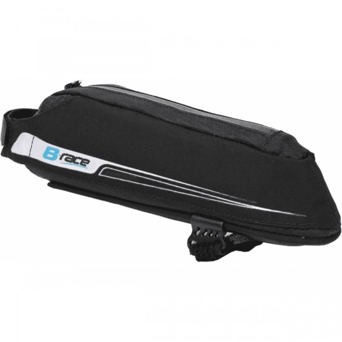 Black Bike Frame Bag 0.4 Liters - Size 23x4.5x6.5 cm, Weight 82g - 1