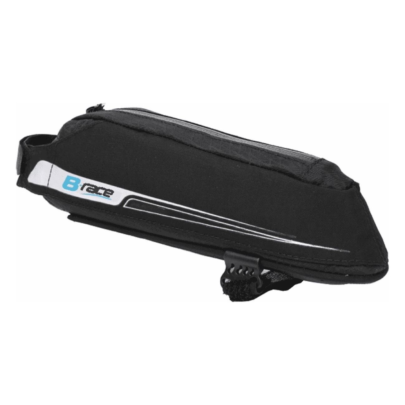 Black Bike Frame Bag 0.4 Liters - Size 23x4.5x6.5 cm, Weight 82g - 1