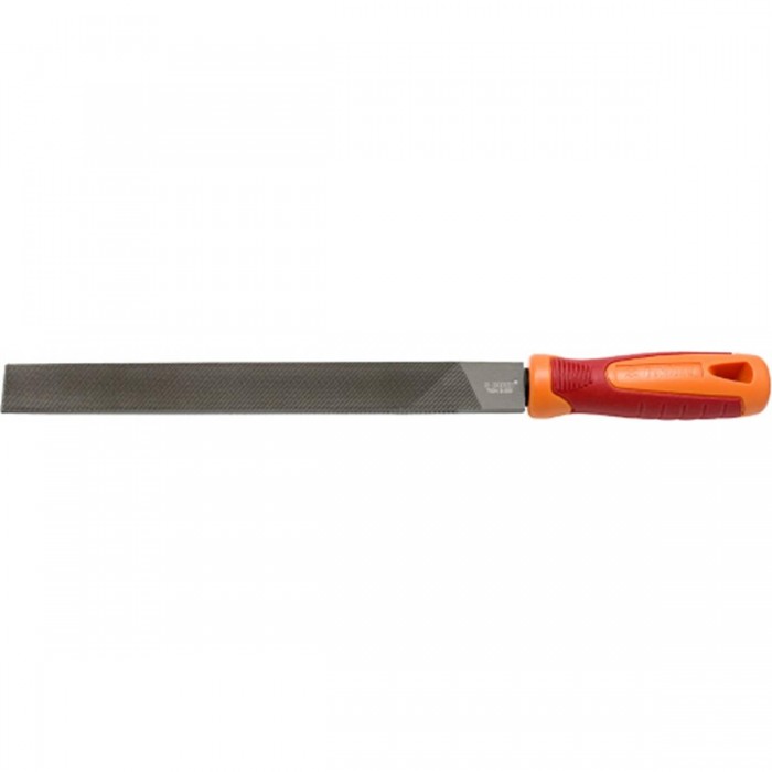 Flat Bastard File with Carbon Steel Handle Plus Hard Premium - Precision Tool - 1