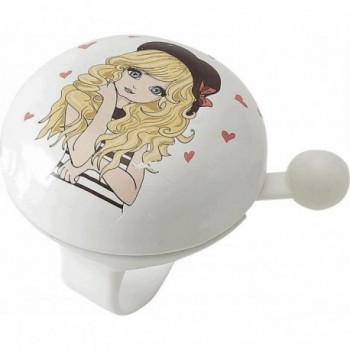 Junior Fantasy Girls Bicycle Bell 52mm White - MVTEK - 1