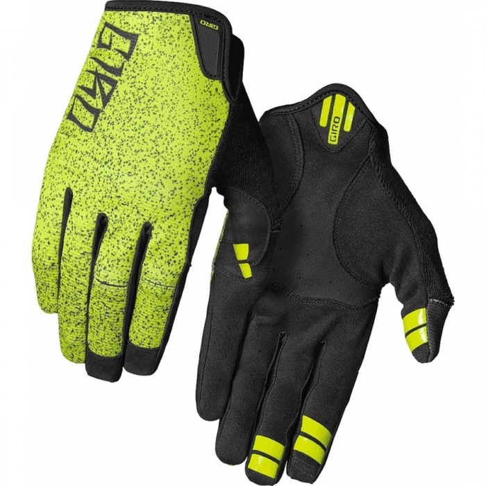 Gants Longs Été Cyclisme DND 2022 Lime/Noir Taille L - Respirants et Résistants - 1