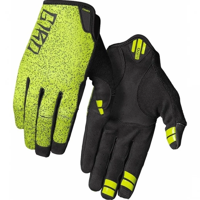 DND 2022 Summer Long Cycling Gloves Lime/Black Size L - Breathable & Durable - 1