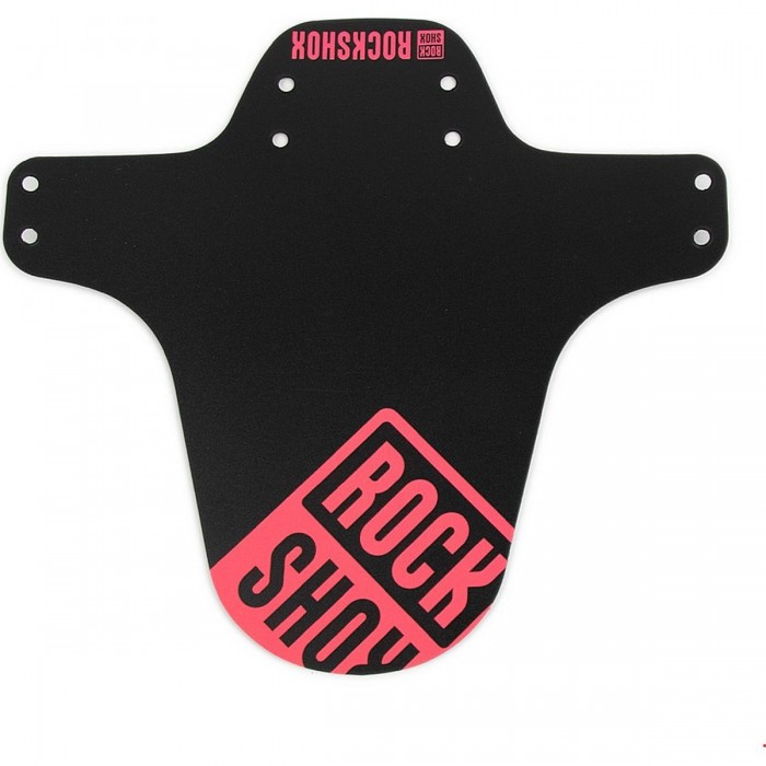 RockShox Neon Black-Pink MTB Mudguard with Side Skirts for Forks - 1