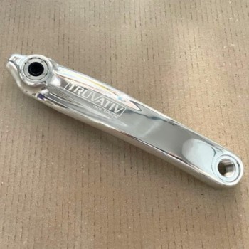 Truvativ Luftalarm Crank 180mm Glossy Silver - ISIS Compatible, Elegant Design - 1