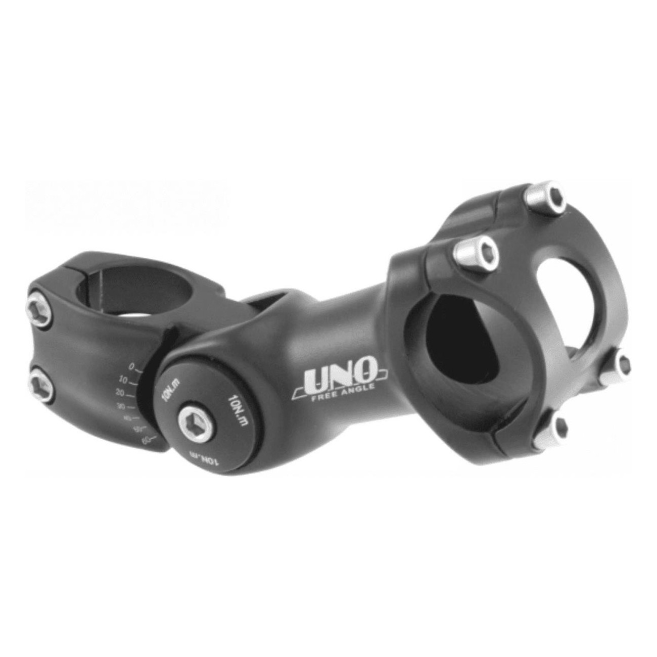 Verstellbarer MTB Lenkeradapter aus schwarzem Aluminium 25.4x90mm - Vielseitig und robust für den urbanen Einsatz - 1