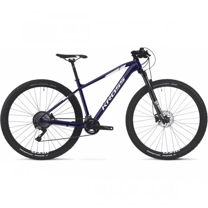 KROSS Level 4.0 Mountainbike Herren 29' Blau/Weiß, 10V, Größe S, Aluminiumrahmen - 1