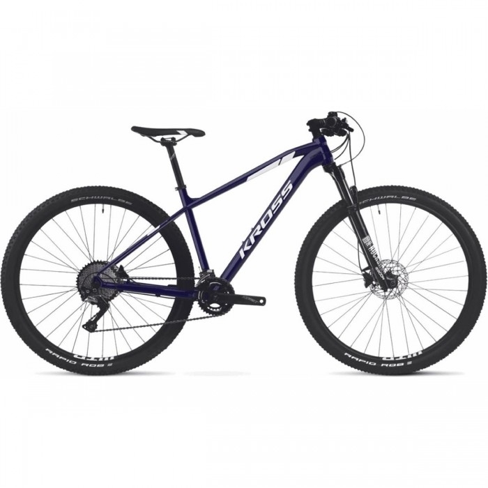 KROSS Level 4.0 Men's Mountain Bike 29' Blue/White, 10V, Size S, Aluminum Frame - 1