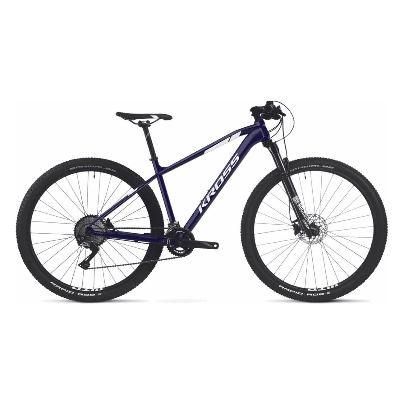 KROSS Level 4.0 Men's Mountain Bike 29' Blue/White, 10V, Size S, Aluminum Frame - 1