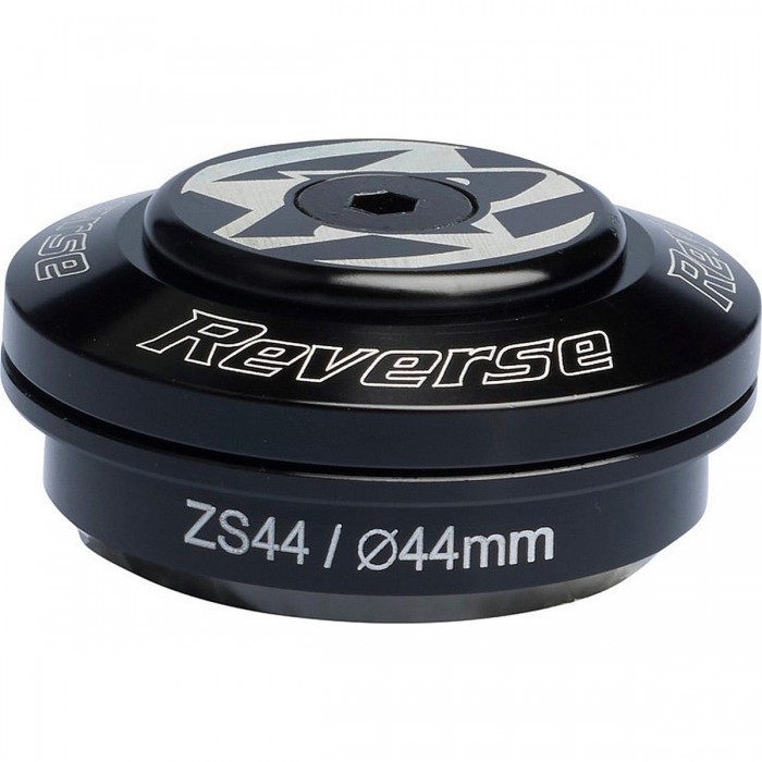 Reverse 1 1/8' Semi-Integrated Top Cap Black ZS44/28.6 with Durable Bearings - 1