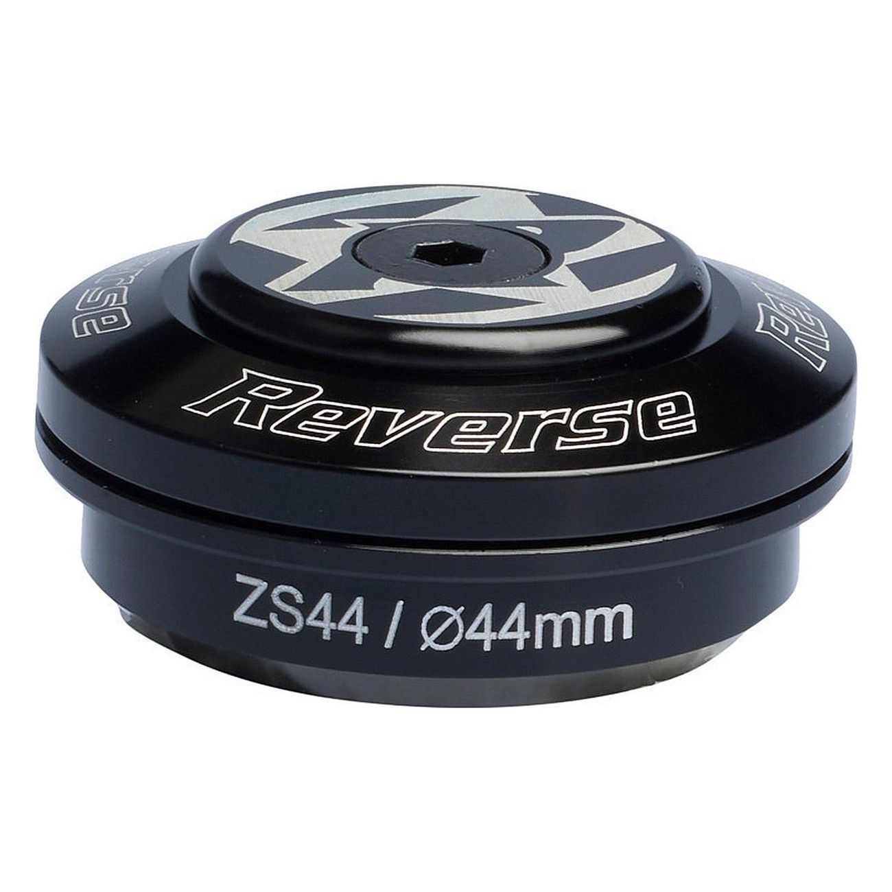 Reverse 1 1/8' Semi-Integrated Top Cap Black ZS44/28.6 with Durable Bearings - 1