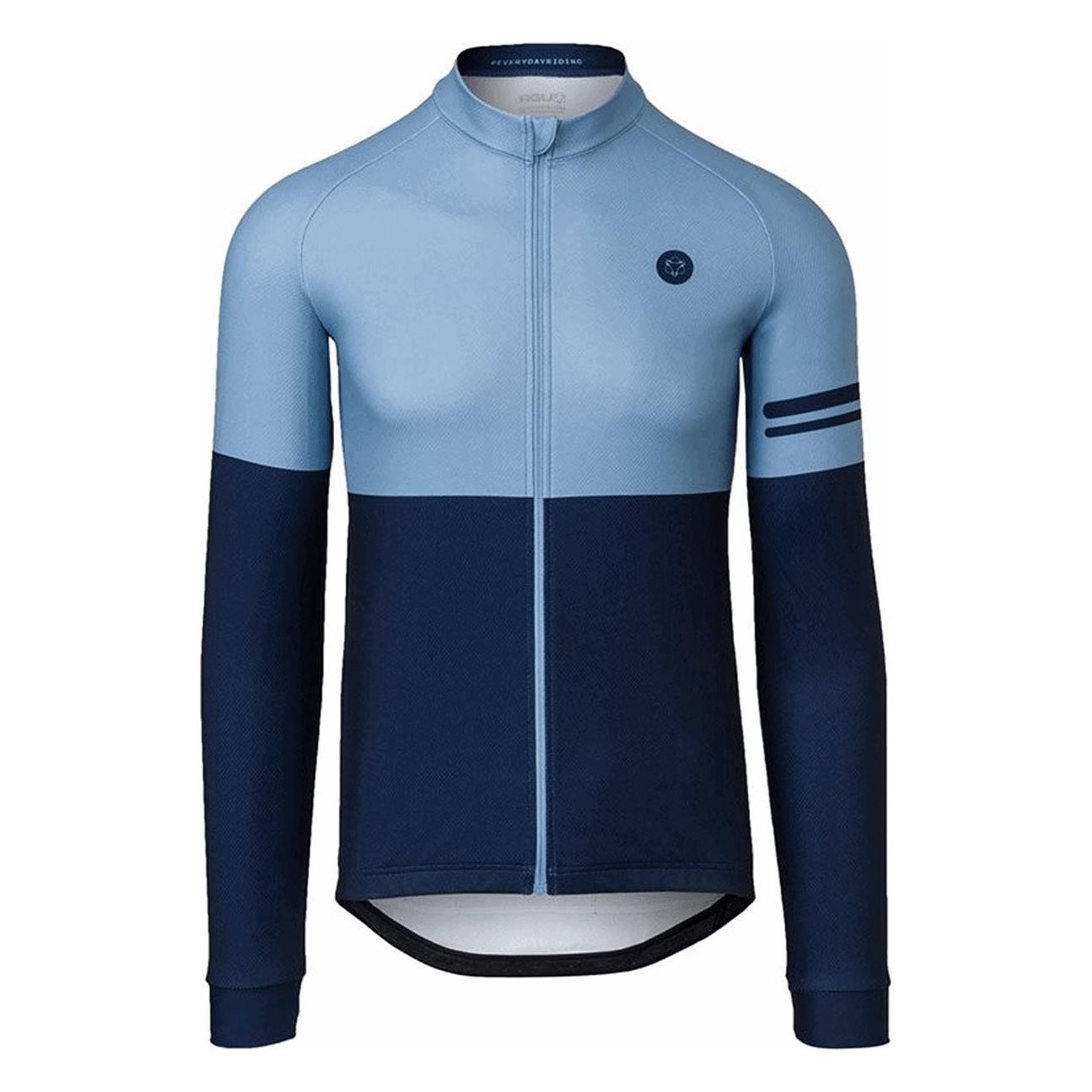 Maglia Uomo Mid Season Celeste/Nero 2XL - Maniche Lunghe Traspirante e Leggera in Poliestere - 1 - Maglie - 8717565729414