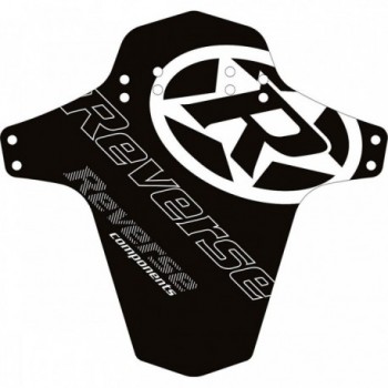 Black/White Reverse Logo Mudguard for Bicycle - Front and Rear Mounting - 1