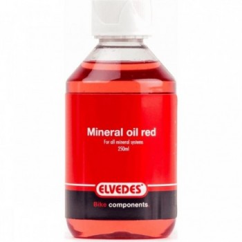 Huile de Frein Minérale Rouge Elvedes 250 ml pour Systèmes Hydrauliques - 1