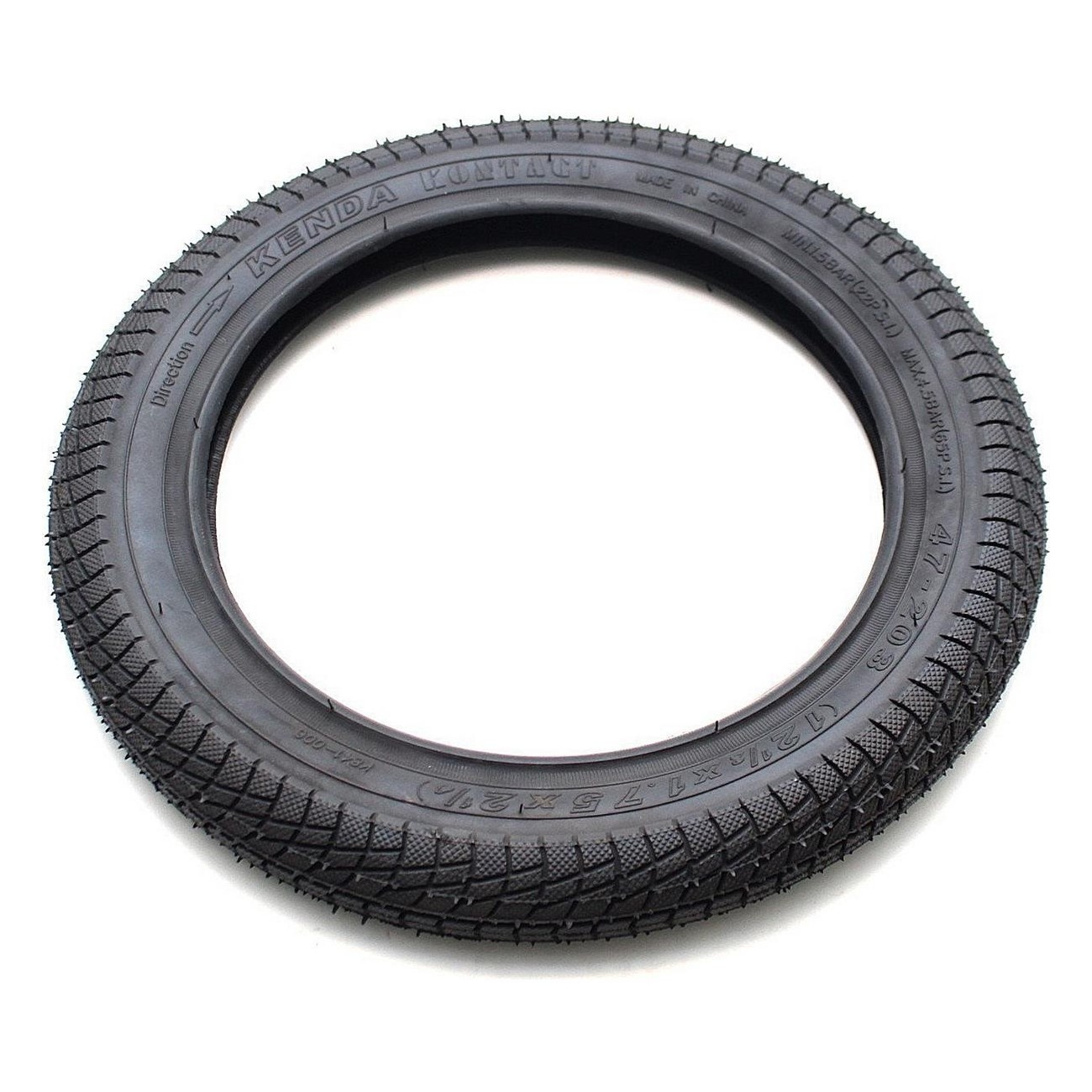 Salt Tire for BMX, Compatible with 12' WTP Prime Wheels, Black Rubber - 1