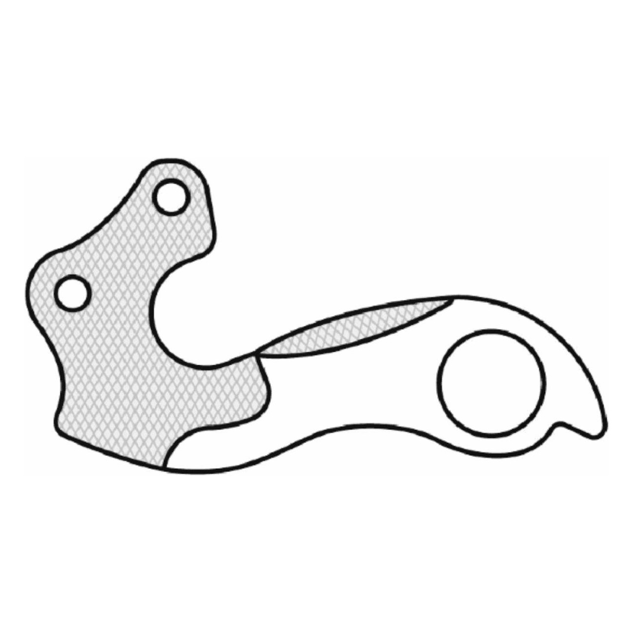 GH-045 Aluminum Derailleur Hanger - Durable and Lightweight for Bicycle - 1