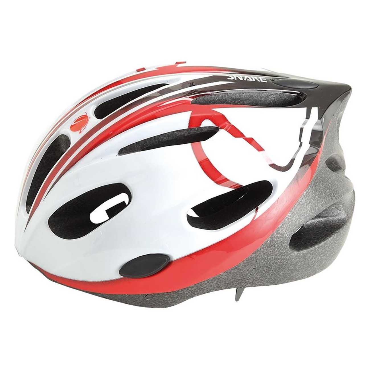 Casco MVTEK Snake Bianco/Rosso Taglia M (53-56 cm) - Normativa EN1078+A1, Dispositivo di Protezione Individuale PPE - 1 - Caschi