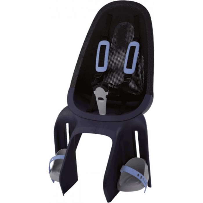 Qibbel Air Black/Blue Rear Bike Seat, Rack Up to 25 kg, Ergonomic & Safe - 1