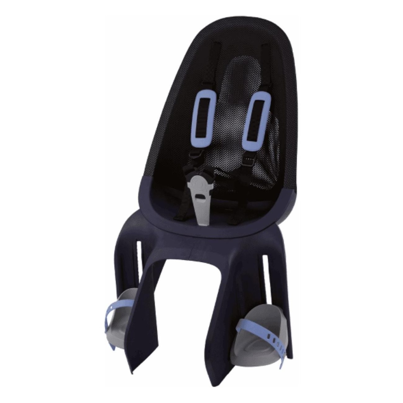 Qibbel Air Black/Blue Rear Bike Seat, Rack Up to 25 kg, Ergonomic & Safe - 1