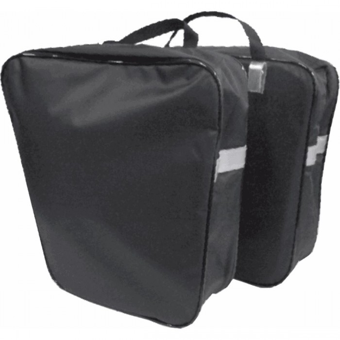 Bolsa Lateral Deportiva 20L en Nylon Negro - Pareja MVTEK, Dimensiones 30/23x33x8 cm - 1