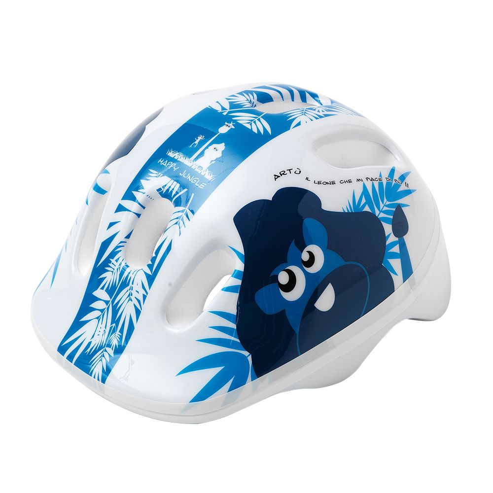 8005586209726 - Baby Helm Happy Jungle Artù Blau XS 44 48cm - Sicherheit EN1078 PPE MVTEK