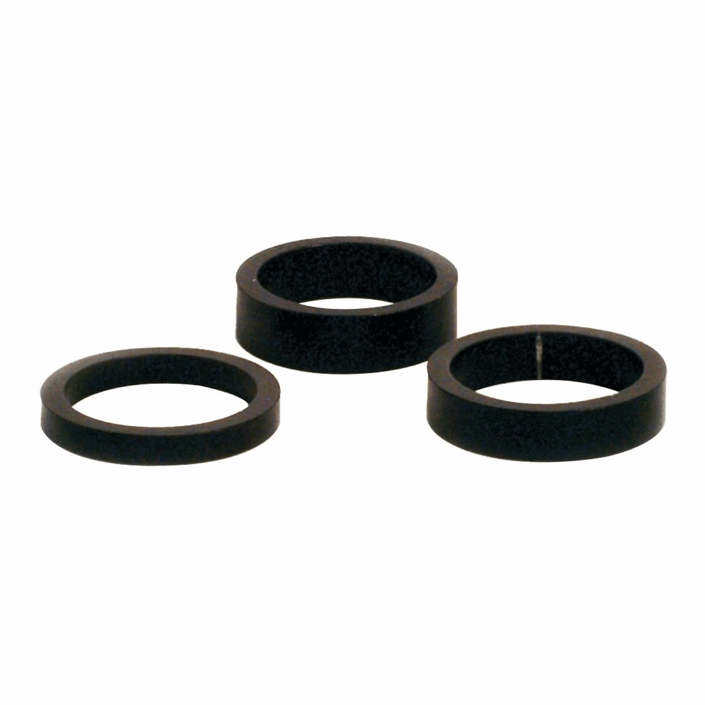 8005586212443 - 5mm Aluminium Spacer in Schwarz für 286mm Lenker 10 Stück - MVTEK