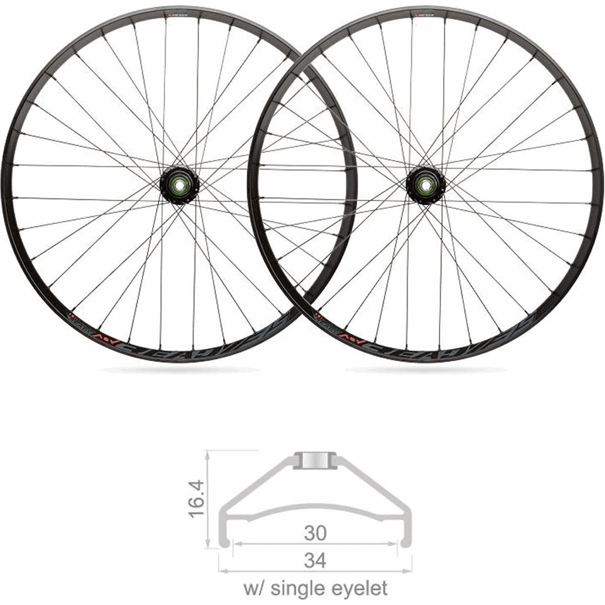 8005586216571 - Paar MTB Tubeless Räder 29 mit 12V BOOST Microspline Nabe 30mm Profil