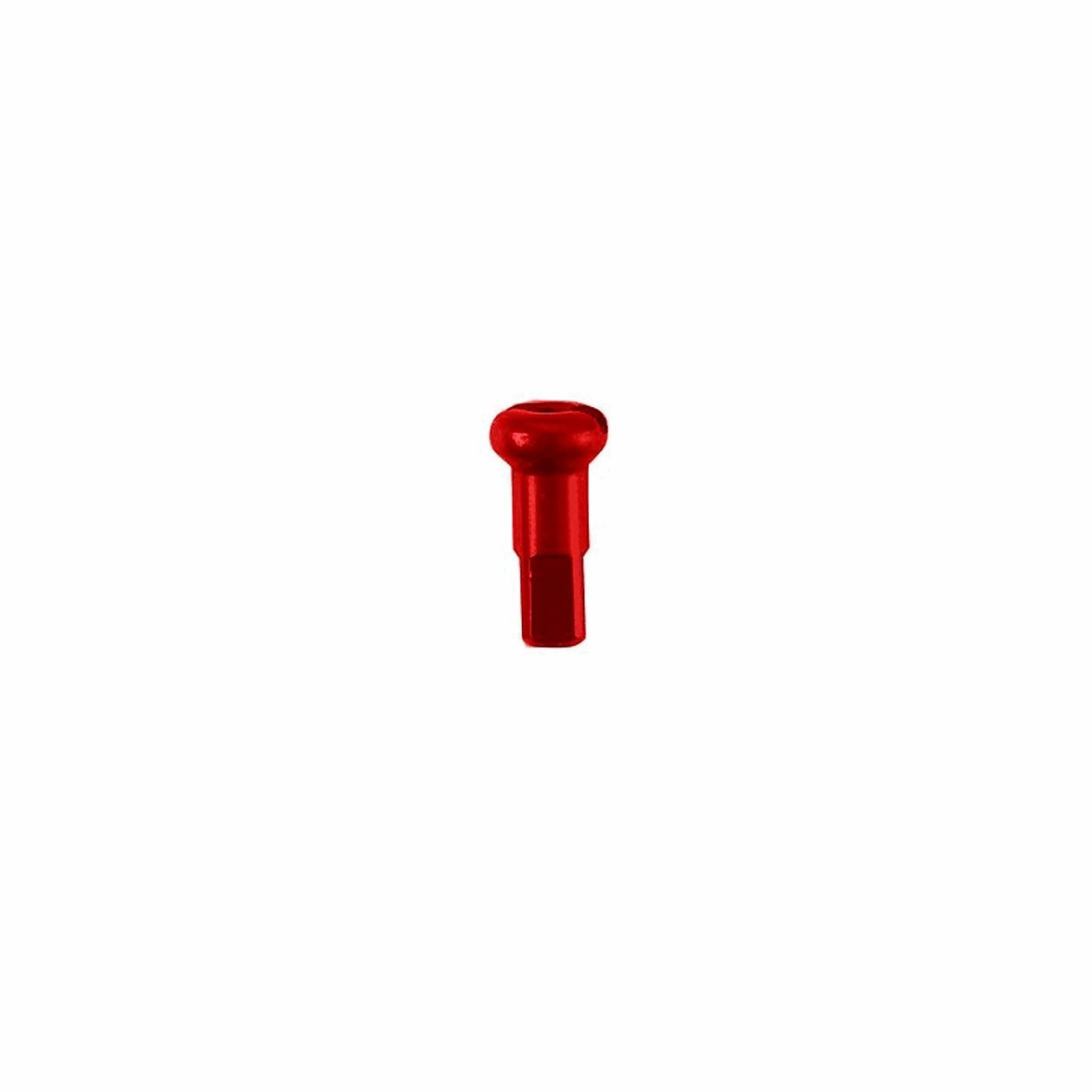 8005586811585 - Anodisierte Aluminium-Nippel 2x16mm Rot - 100 Stück XO N für Radfahren