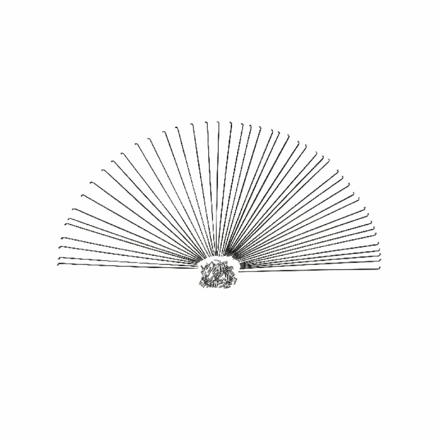 8005586809360 - Zinkstahl Speichen 245mm x 2mm mit MVTEK Nippel - 100 Stück Packung