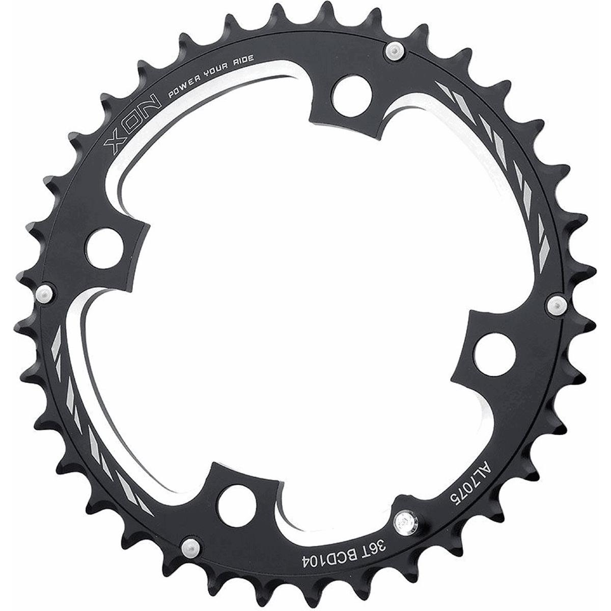 8005586221698 - Interne Kettenblatt 24 Zähne BCD 64mm aus CNC-Aluminium Schwarz für Shimano