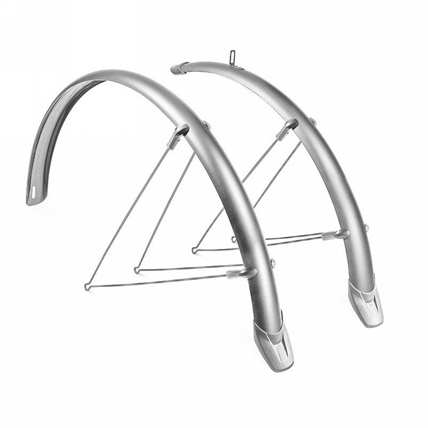 8005586232892 - Mudguards Condorino 28x36mm Silber mit Schnellmontagesystem MVTEK - Paar