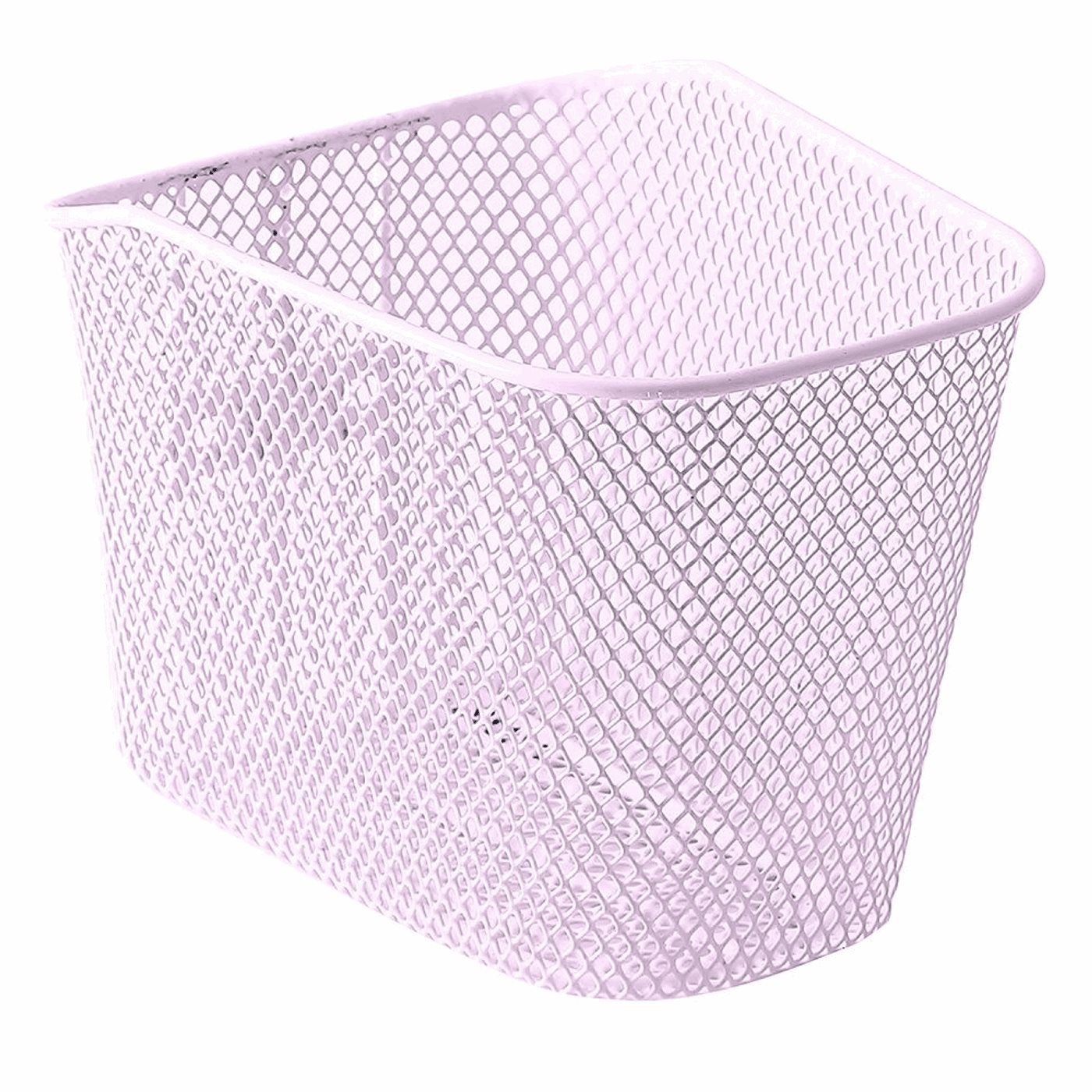 Cestino bici junior 20x16,5x16,5cm in acciaio rosa