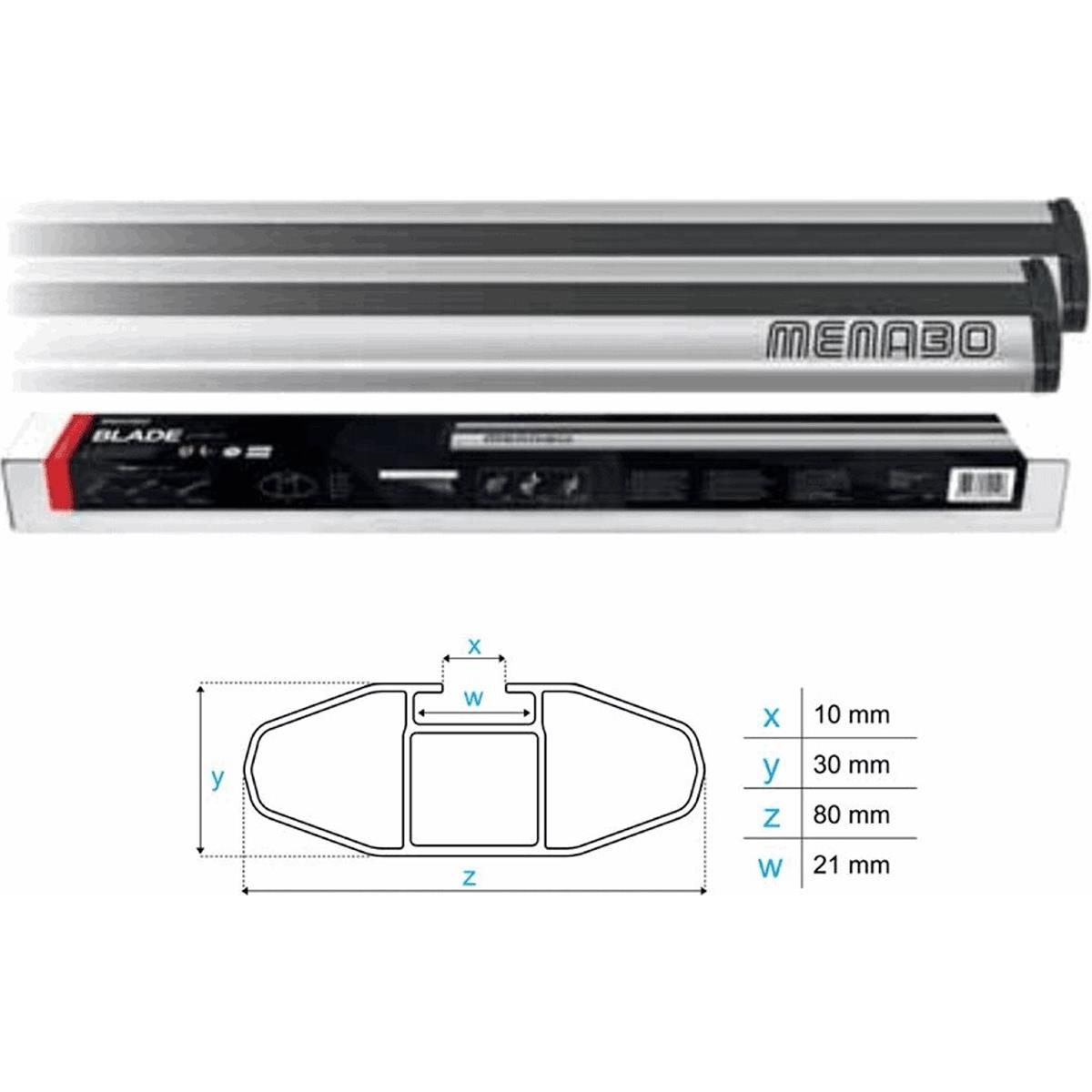 8003168029328 - Blade XL Trägerschiene aus Aluminium Silber 80x30mm - Robust und Leicht