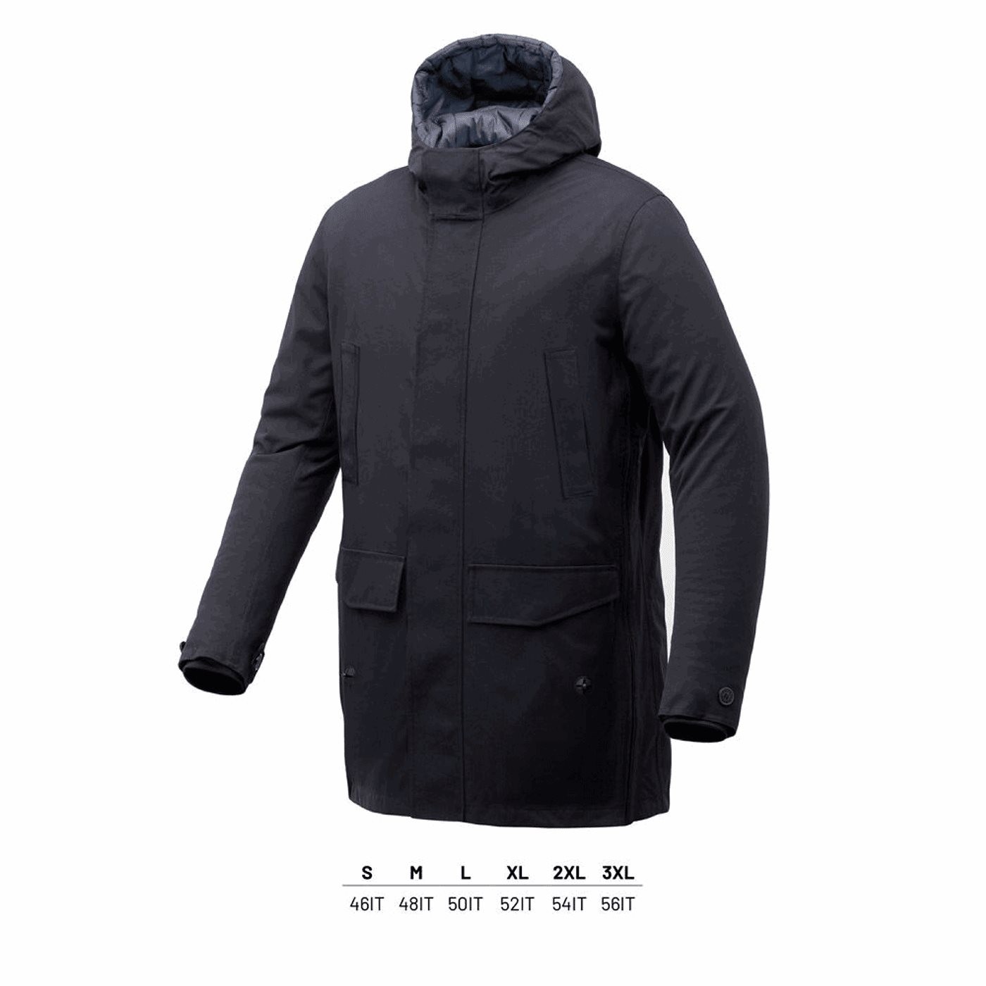 8026492148510 - Magic Parka 2in1 Jacke Dunkelblau 3XL CE-zertifiziert für Fahrräder