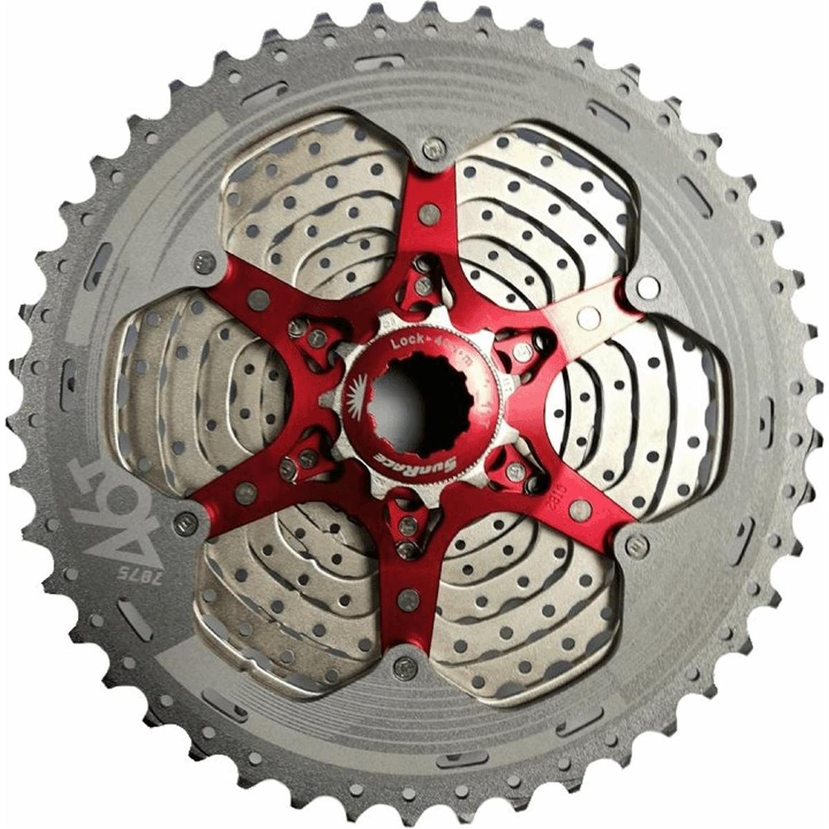 4710944252453 - MTB Kassette 11V 11-46 Zähne Aluminium Silber Shimano SUNRACE Kompatibel