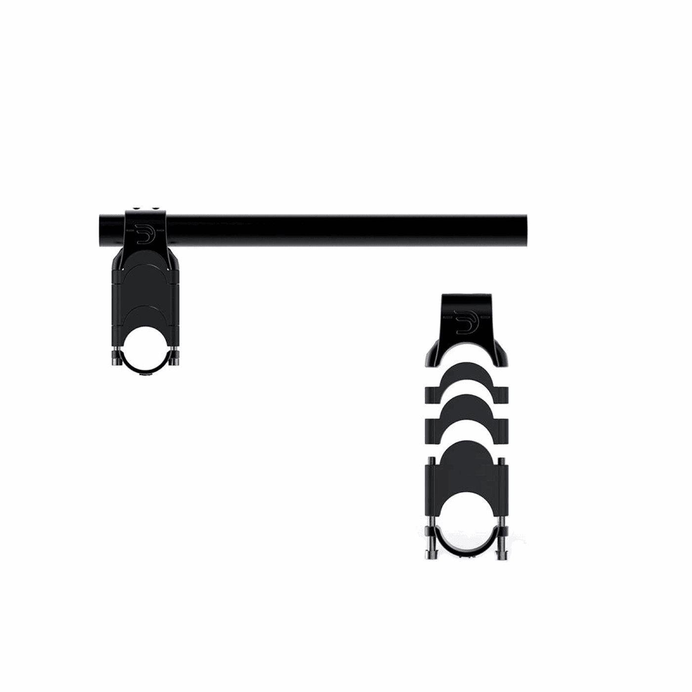 8059265688548 - Ellenbogenpolster-Kit 55mm Schwarz für DEDA Fastblack2 und Parabolica