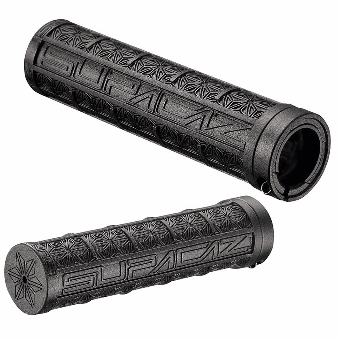 Manopole grizips 32mm in gomma antiscivolo dual density nero