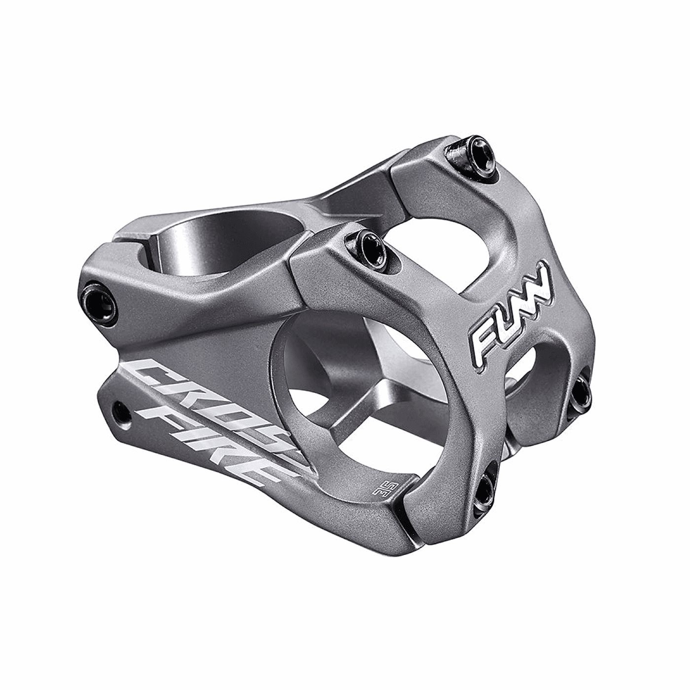 4712931189803 - MTB Vorbau Crossfire 318x35mm aus Aluminium Silber 0° 130g - FUNN