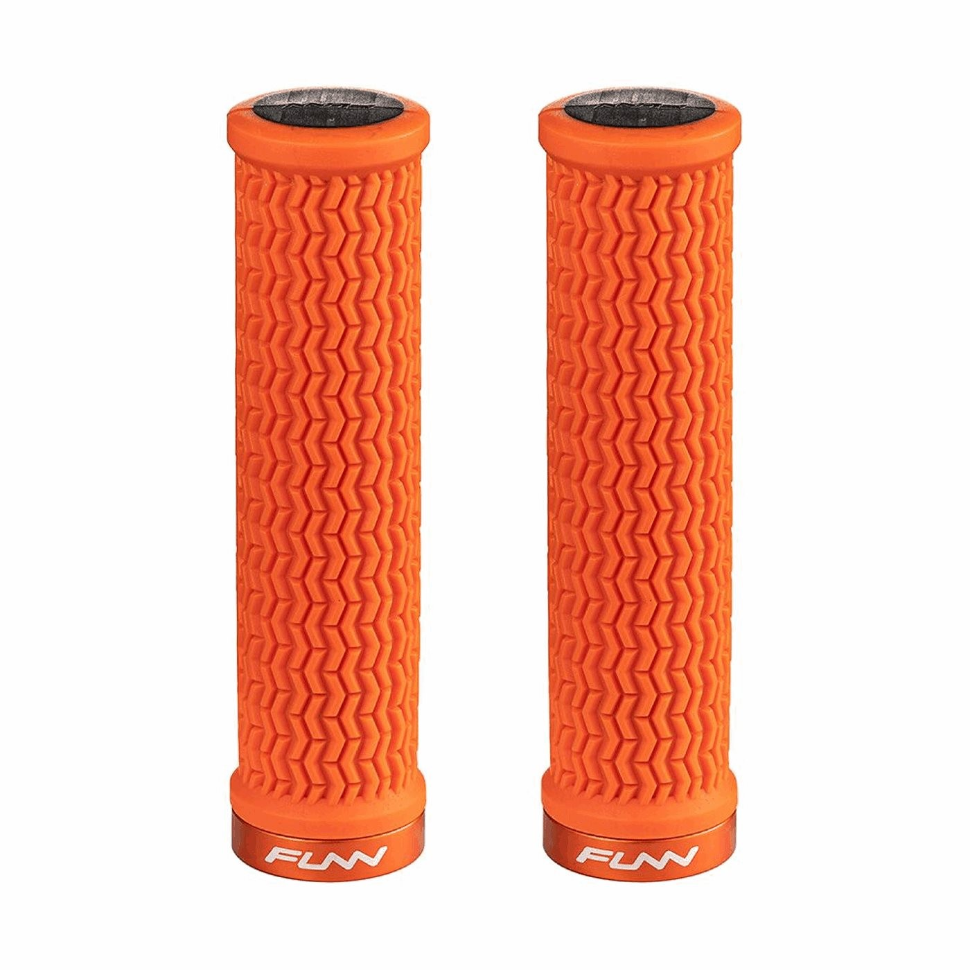 Manopole holeshot 31mm con collarino in alluminio arancio