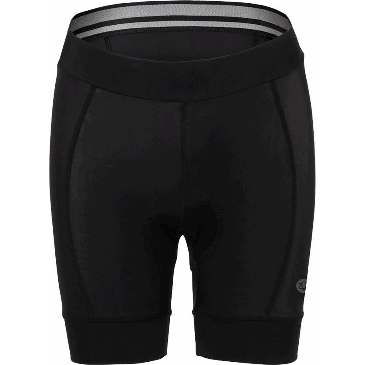 8717565656727 - Damen Sportshorts Schwarz mit GREEN95 Polster in Power Lycra Größe S - AGU