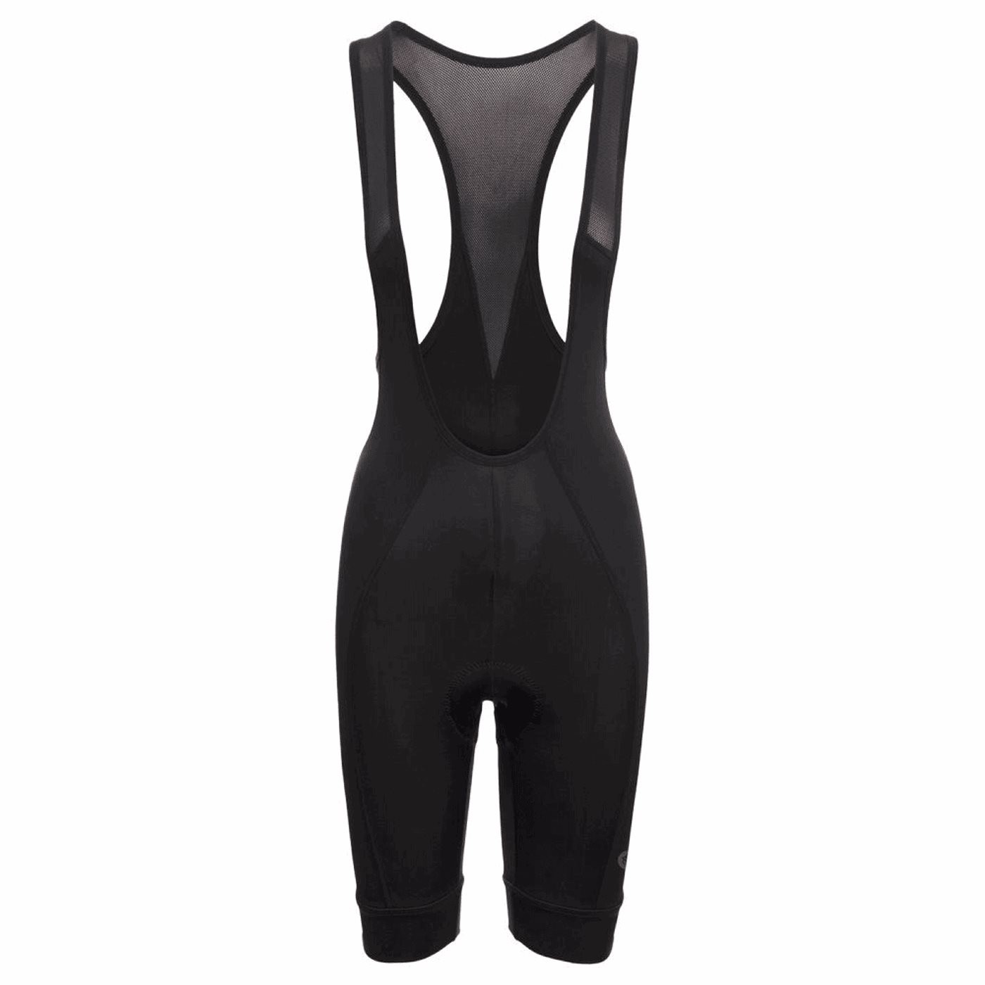 8717565656802 - Damen Sportliche Kurze Latzhose Schwarz aus Power Lycra Größe L