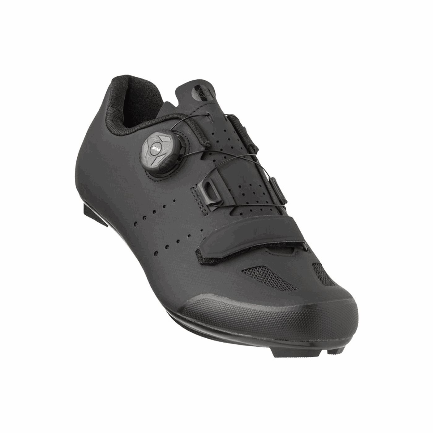 8717565631151 - ROAD R610 Unisex Schuhe Schwarz mit Nylonsohle und Atop-Verschluss Größe 40